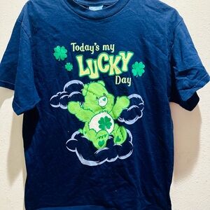 Vintage Y2K 2004 Care Bears Good Luck Bear “It’s Your Lucky Day” SZ LRG